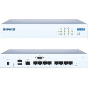 Sophos XG 135w Network Security/Firewall Appliance - 8 Port - 10/100/1000Base-T - Gigabit Ethernet - Wireless LAN IEEE 802.11ac - 8 x RJ-45 - 1U - Rack-mountable, Desktop