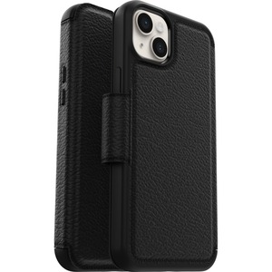OtterBox Strada Carrying Case (Folio) Apple iPhone 14 Plus Cash, Card, Smartphone - Shadow Black