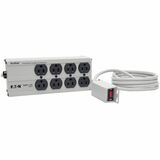 Eaton Tripp Lite Series Isobar 8-Outlet Surge Protector, 12 ft. Cord with Right-Angle Plug, 3840 Joules, Remote Master Switch, Metal Housing - Receptacles: 8 x NEMA 5-15R - 2350J