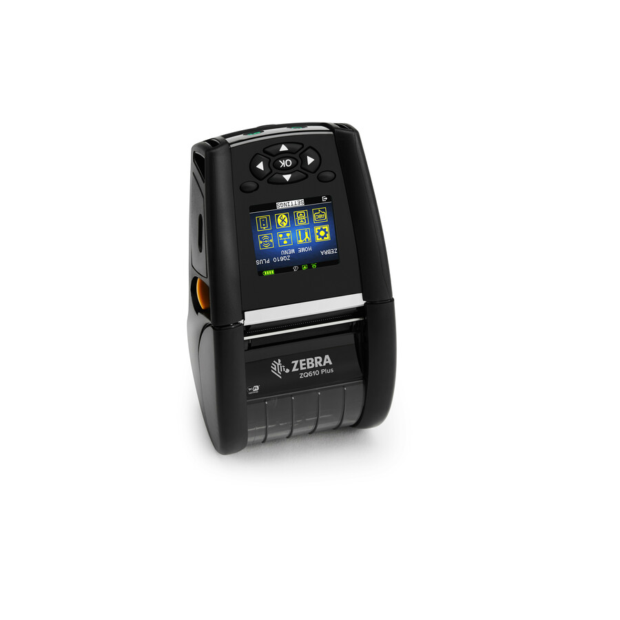 Zebra ZQ610 Plus Desktop, Industrial, Mobile Direct Thermal Printer - Monochrome - Label/Receipt Print - Bluetooth - Near Field Communication (NFC)