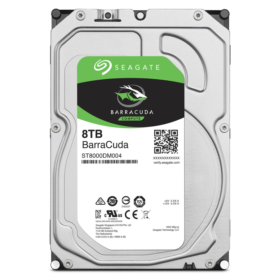 Seagate BarraCuda ST8000DM004 8 TB Hard Drive - 3.5" Internal - SATA (SATA/600)