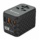 Verbatim UTA-05 Gan III Universal Travel Adapter 65W - USB-C, USB-A