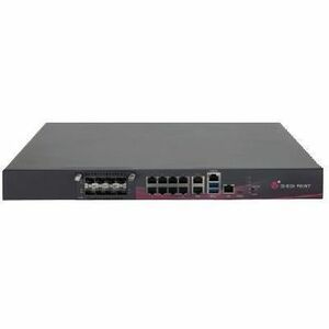 Check Point Quantum Force 9100 Network Security/Firewall Appliance - Web Filtering - 9 Port - 1000Base-T, 10GBase-X - 10 Gigabit Ethernet - 80 Gbit/s Firewall Throughput - TLS 1.3, AES-GCM, TLS - 9 x RJ-45 - 8 Total Expansion Slots - 1 Year SandBlast (SNBT) Security Subscription Package - 47 Hz, 63 Hz - 1U - Rack-mountable