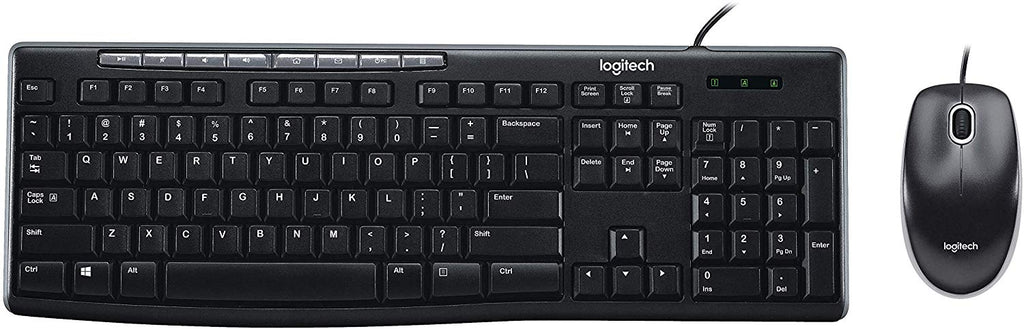 Logitech keyboard Mouse included USB Black