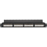 Black Box CAT6 Feed-Through Patch Panel - 1U, Unshielded, 48-Port