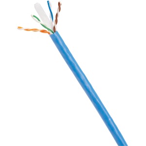 Panduit Cat.6 U/UTP Network Cable - 1000 ft Category 6 Network Cable for Network Device - First End: 1 x Bare Wire - Second End: 1 x Bare Wire - 23 AWG - Blue - 1