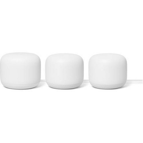 [21GNestMeshAC2200-3pk] Google Nest WiFi AC2200 Mesh System Router with 2 Add-on Points