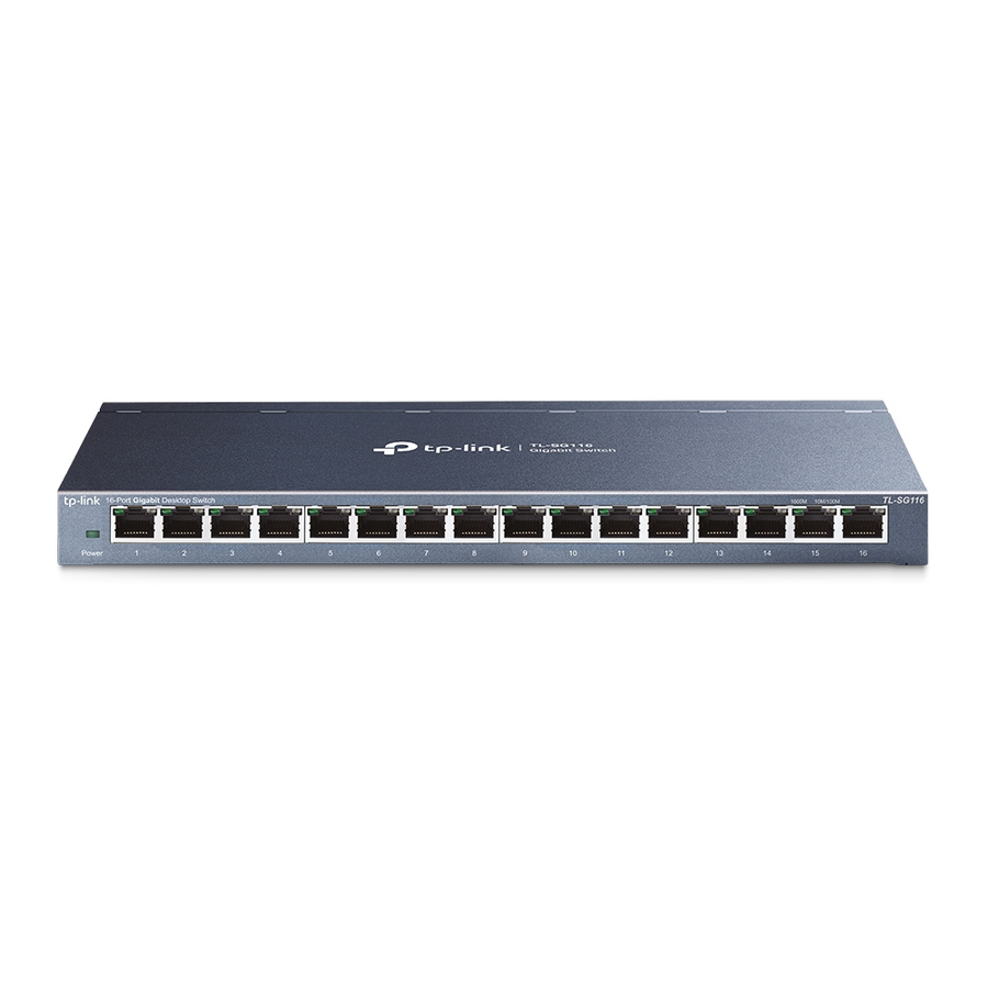 [21TPLinkTL-SG116] TP-Link TL-SG116 - 16-Port Gigabit Ethernet Network Switch - Limited Lifetime Protection