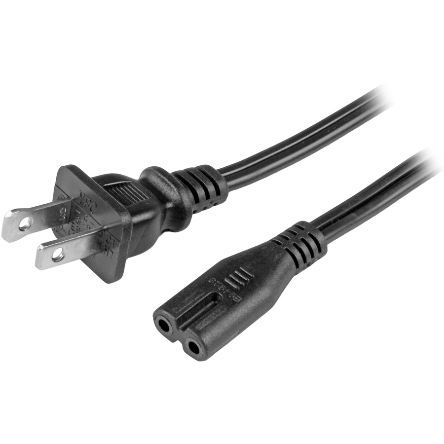 StarTech 6ft (2m) Laptop Power Cord, NEMA 1-15P to C7, 7A 125V, 18AWG, Laptop Replacement Power Cord, Power Brick Cable, UL Listed