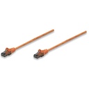 Intellinet Network Solutions Cat6 UTP Network Patch Cable, 1 ft (0.3 m), Orange