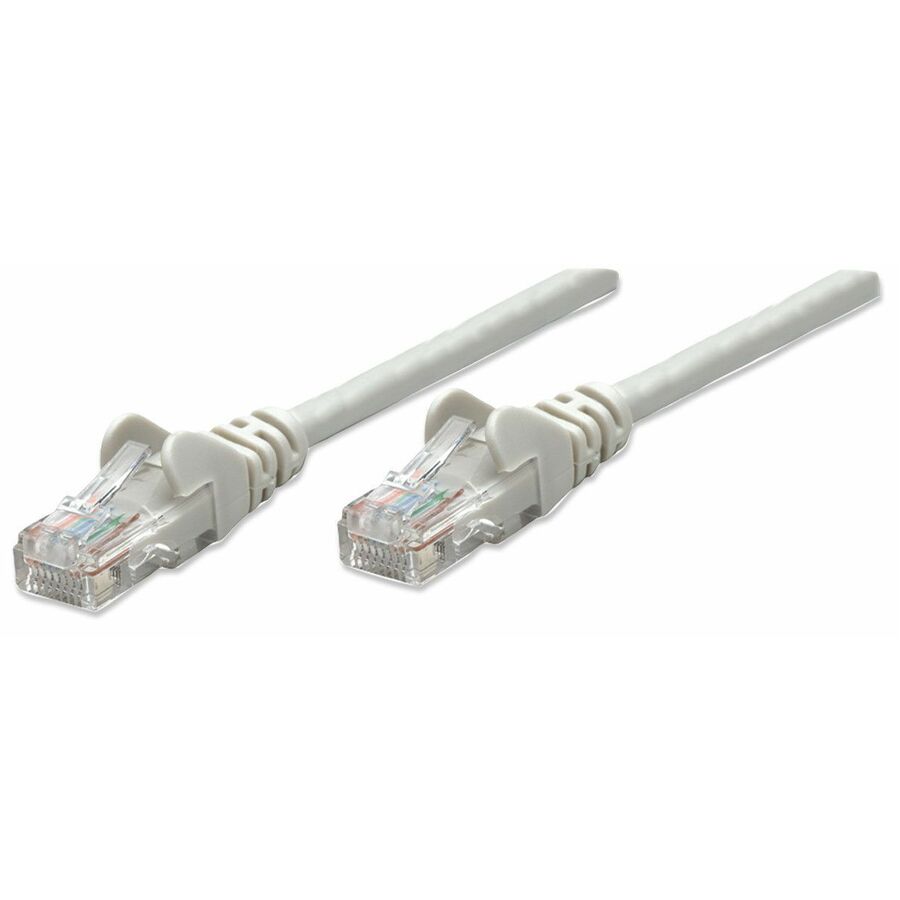 Network Patch Cable, Cat6, 0.5m, Grey, CCA, U/UTP, PVC, RJ45, Gold Plated Contacts, Snagless, Booted, Lifetime Warranty