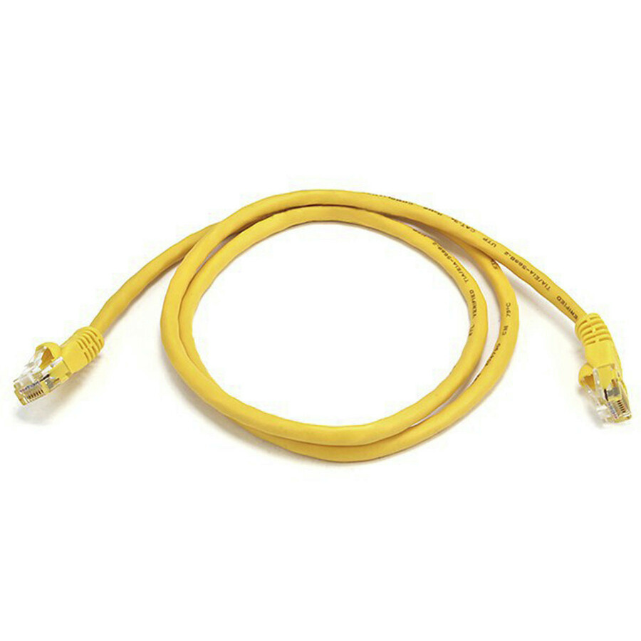 Monoprice Cat5e 24AWG UTP Ethernet Network Patch Cable, 3ft Yellow