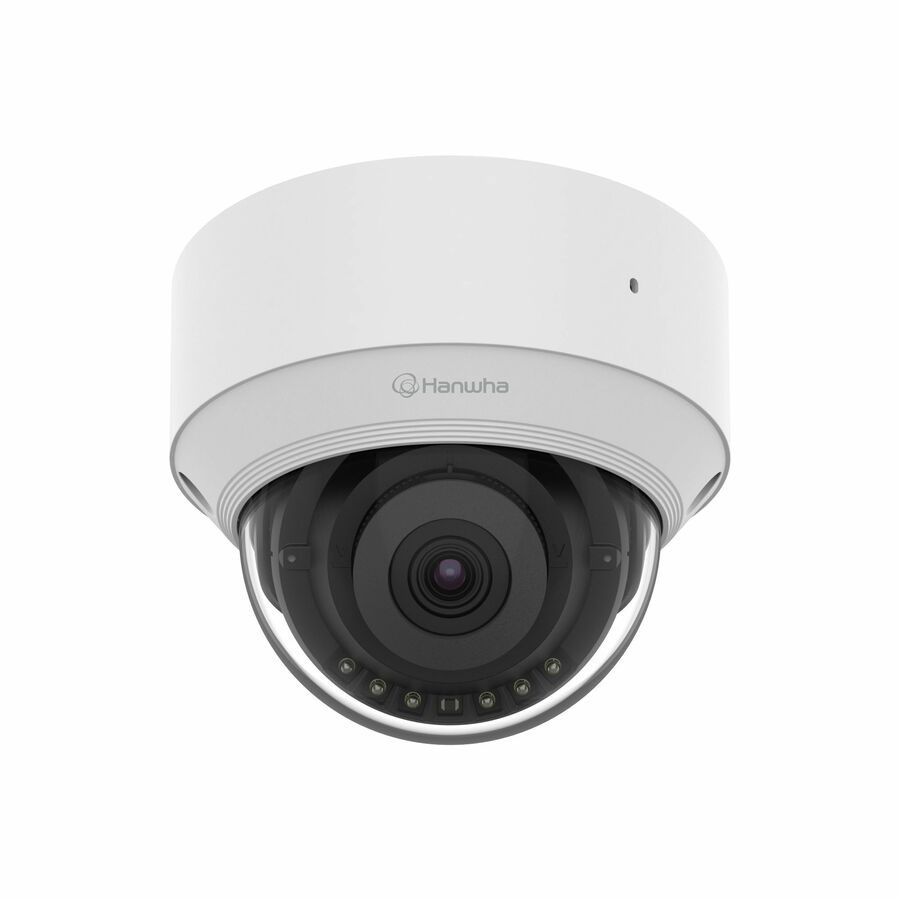 Wisenet QND-C8013R 5 Megapixel Indoor Network Camera - Color - Dome - White - TAA Compliant