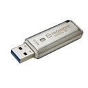 IronKey Locker+ 50 USB Flash Drive - 64 GB - USB 3.2 (Gen 1) Type A - 145 MB/s Read Speed - 115 MB/s Write Speed - Silver - XTS-AES, 256-bit AES - 5 Year Warranty - TAA Compliant