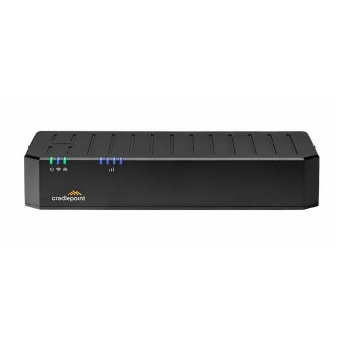 CradlePoint Wi-Fi 5 IEEE 802.11ac 2 SIM Ethernet, Cellular Modem/Wireless Router - 5G - LTE 2100, LTE 1900, LTE 1800, LTE 1700, LTE 850, LTE 2600, LTE 900, LTE 700, LTE 800, LTE 2300, LTE 1500, ... - LTE, UMTS, HSPA+, LTE Advanced Pro, 5G NR - Dual Band - 2.40 GHz ISM Band - 5 GHz UNII Band - 145.88 MB/s Wireless Speed - 4 x Network Port - 1 x Broadband Port - USB - Gigabit Ethernet - VPN Supported