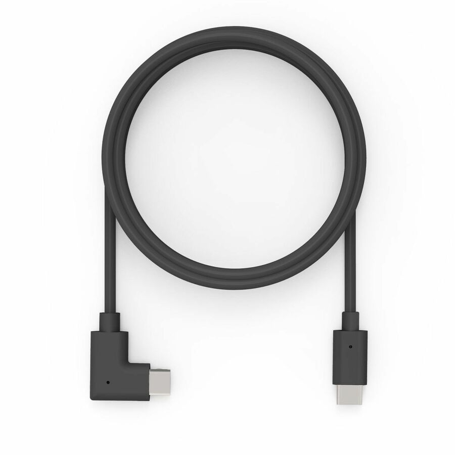 10ft USB-C to USB-C 90-Degree Power Cable Black