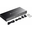 TP-Link Omada 48-Port Gigabit L2+ Managed Switch with 4 SFP Slots - 48 Ports - Manageable - Gigabit Ethernet - 10/100/1000Base-T, 1000Base-X - 2 Layer Supported - 4 SFP Slots - 34.86 W Power Consumption - Twisted Pair, Optical Fiber - Rack-mountable