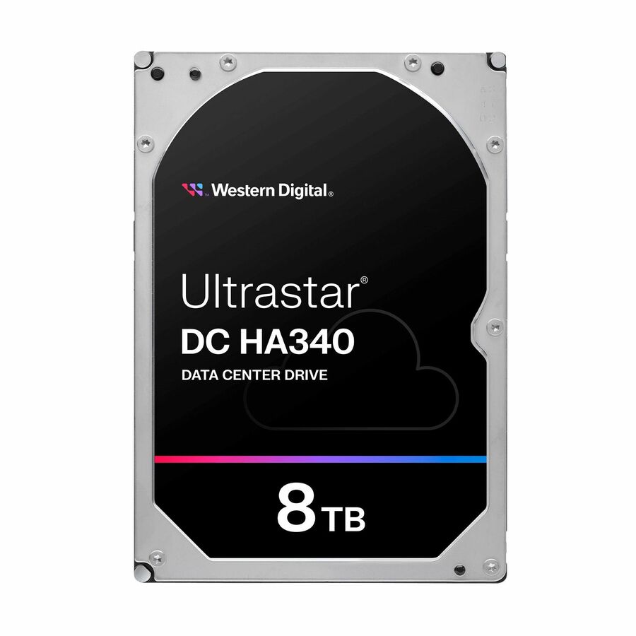 WD Ultrastar DC HA340 WUS721208BLE6L4 8 TB Hard Drive - 3.5" Internal - SATA (SATA/600) - Conventional Magnetic Recording (CMR) Method