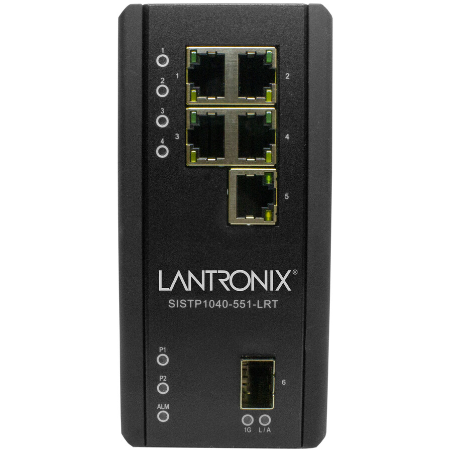 Lantronix Unmanaged Hardened Gigabit Ethernet PoE++ Switch