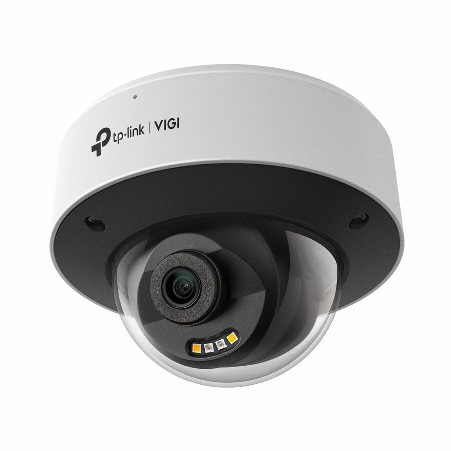 TP Link VIGI INSIGHT S245(4mm) - VIGI 4MP Full-Color Dome Network Camera - VIGI 4MP Full-Color Dome Network Camera SPEC: 4MP, 2.8mm Fixed Lens, 1/2.7" Progressive Scan CMOS, H.265+/H.265/H.264+/H.264, IR/White LED, 25fps/30fps (2688 � 1520), IP67, IK10, PoE/DC 12V,120dB WDR, Built-in Mic/Speaker, micro-SD Slot (up to 512GB) FEATURE: Full-Color and IR Night Vision (Up to 30 m), Smart Detection (Human &Vehicle Classification), People & Vehicle Analytics, SmartVid (Smart IR, 3D DNR, BLC), ONVI