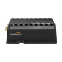 CradlePoint Wi-Fi 6 IEEE 802.11ax 2 SIM Ethernet, Cellular Modem/Wireless Router - 4G - LTE 1900, LTE 1700, LTE 850, LTE 2600, LTE 700, LTE 600, LTE 2500, LTE 3500, LTE 3700 - LTE, WCDMA, UMTS, HSPA+, DC-HSPA+ - Dual Band - 2.40 GHz ISM Band - 5 GHz UNII Band - 221.75 MB/s Wireless Speed - 1 x Network Port - 1 x Broadband Port - USB - Gigabit Ethernet - VPN Supported - DIN Rail Mountable
