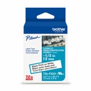 Brother Genuine P-touch TZeFX231 BK on WHT Label Tape, Flexible ID Laminated, 12mmX8m