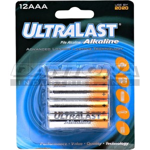 Ultralast Battery - 1.5 V DC - 12 / Pack
