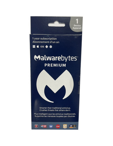 [27MWBytesAMP1Dev] Malwarebytes Anti-Malware Premium - 1 Year / 1 Device Retail Pack