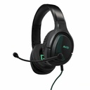 AVID AVIGA AP-1000 Gaming Headset - Stereo - Mini-phone (3.5mm) - Wired - 32 Ohm - 50 Hz to 20 kHz - On-ear, Over-the-head, Over-the-ear - Binaural - Circumaural - 5 ft Cable - Noise Cancelling, Bi-directional Microphone - Noise Canceling - Black