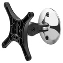 Atdec tilt/pan wall mount - Flat and curved monitors up to 32in - VESA 75x75, 100x100