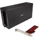 StarTech.com Thunderbolt 3 to M.2 adapter - External PCI Express Enclosure - Chassis plus card