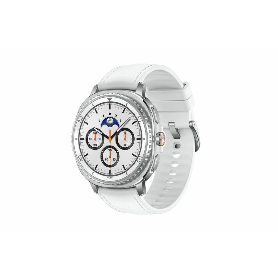 Samsung Galaxy Watch8 Classic - 46 mm - 46.4 mm - Bioelectrical Impedance Analysis (BIA) Sensor, ECG Sensor, Heart Rate Monitor, Temperature Sensor, Accelerometer, Gyro Sensor, Barometer, Ambient Light Sensor, Digital Compass, Electrical Heart Sensor, Geomagnetic Sensor, ... - Speaker - Sleep Quality, Body Temperature, Stress, Heart Rate - Samsung Exynos W10001.60 GHz Penta-core (5 Core) - 64 GB - 2 GB Standard Memory - 1.3" - Super AMOLED - Wear OS - Bluetooth - GPS - Near Field Communicat