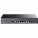 Omada 8-Port Gigabit L2+ Managed Switch with 2 SFP Slots - 8 Ports - Manageable - Gigabit Ethernet - 10/100/1000Base-T, 100/1000Base-X - 2 Layer Supported - 2 SFP Slots - 6.84 W Power Consumption - Twisted Pair, Optical Fiber - 1U - Rack-mountable, Desktop
