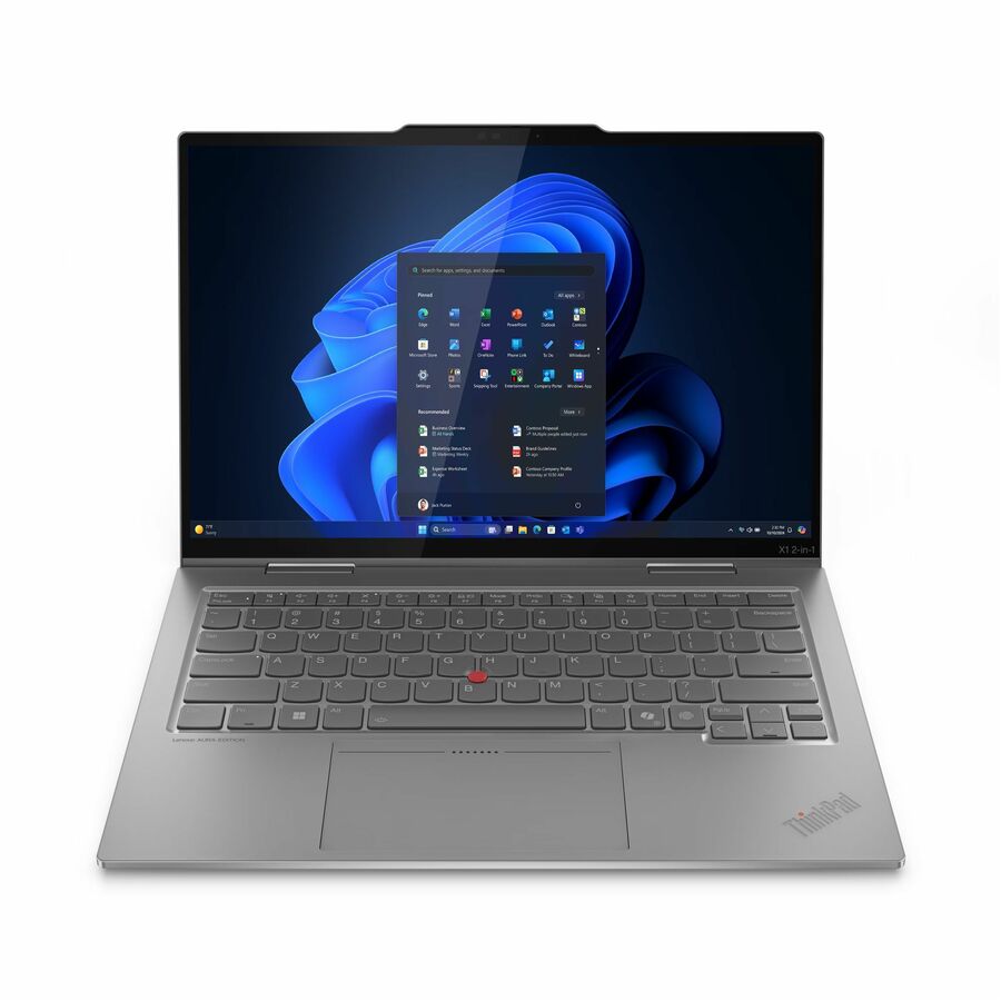 Lenovo ThinkPad X1 Gen 10 Aura Edition 21Q000D5US 14" Touchscreen Convertible 2 in 1 Notebook - WUXGA - 60 Hz - Intel Core Ultra 5 2nd Gen 225U - Intel Evo Platform - 16 GB - 512 GB SSD - English Keyboard - Gray