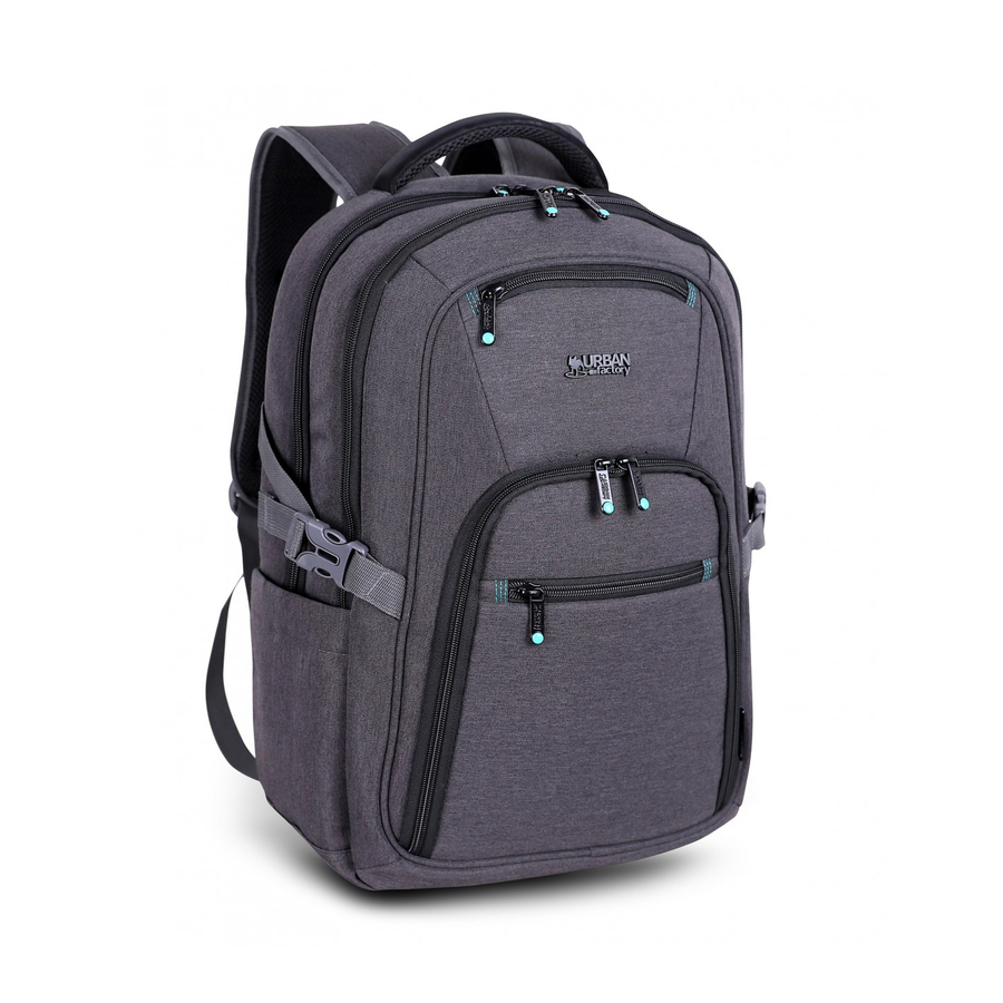 Urban Factory Carrying Case (Backpack) for 10.5" to 17.3" Notebook, Tablet, Smartphone - Gray/Black