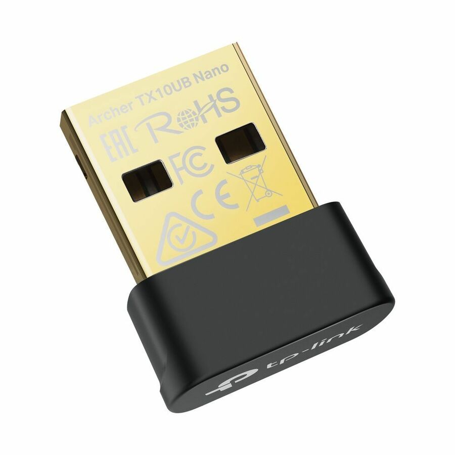 TP-Link Archer TX10UB Nano IEEE 802.11 a/b/g/n/ac/ax Bluetooth 5.3 Dual Band Wi-Fi/Bluetooth Combo Adapter for Desktop Computer, Notebook