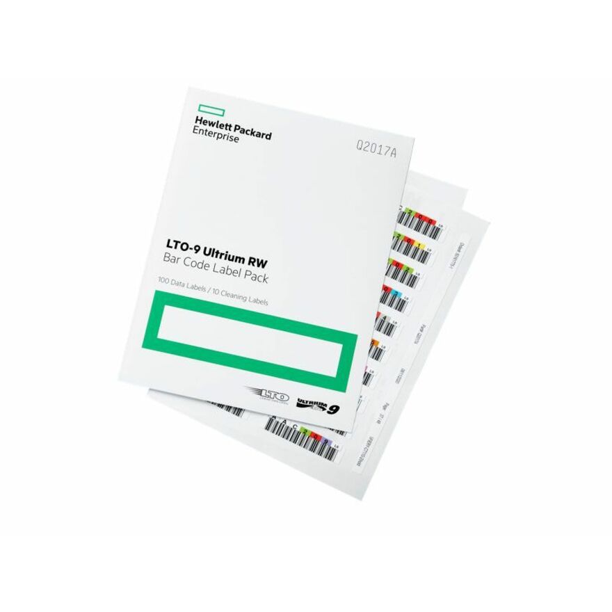 HPE LTO-9 Ultrium RW Bar Code Label Pack