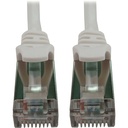 Tripp Lite by Eaton Cat6a 10G Snagless Shielded Slim STP Ethernet Cable (RJ45 M/M), PoE, White, 10 ft. (3.1 m)