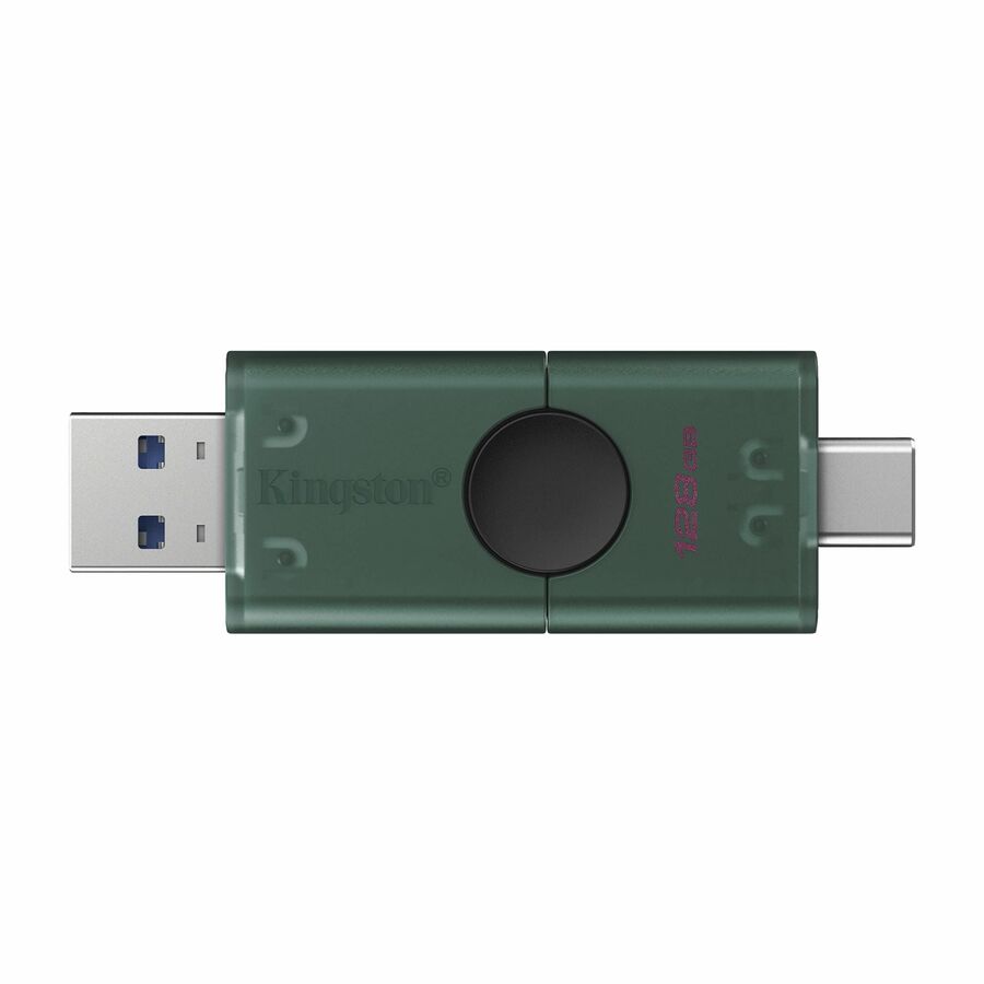 Kingston DataTraveler Duo 128GB USB 3.2 (Type A + Type C) Gen 1 On-The-Go Flash Drive