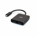 C2G USB-C® to Dual HDMI® MST Hub - 4K 60Hz