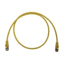 Eaton Tripp Lite Series Cat6a 10G Snagless Shielded Slim STP Ethernet Cable (RJ45 M/M), PoE, Yellow, 3 ft. (0.9 m)