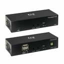 Tripp Lite by Eaton DisplayPort over Cat6 Extender Kit KVM Support USB 4K DP1.2a PoC HDCP 2.2 230 ft. (70 m) TAA