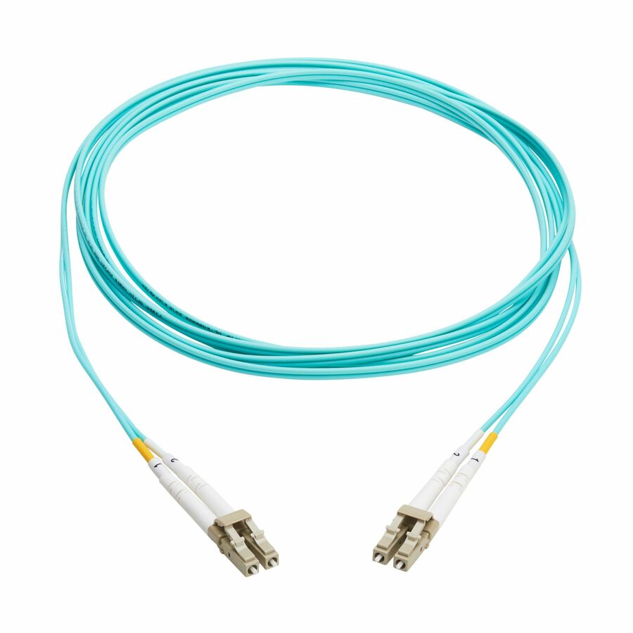 Eaton Tripp Lite Series 10Gb Duplex Multimode 50/125 OM3 OFNP Fiber Patch Cable (LC/LC) - Aqua, 3 m (9.8 ft.), TAA