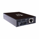 Eaton Tripp Lite Series Hardened Gigabit Fiber to Ethernet Media Converter, 10/100/1000 Mbps, RJ45/SC Singlemode, -10° to 60°C, 10 km (6.2 mi.), TAA