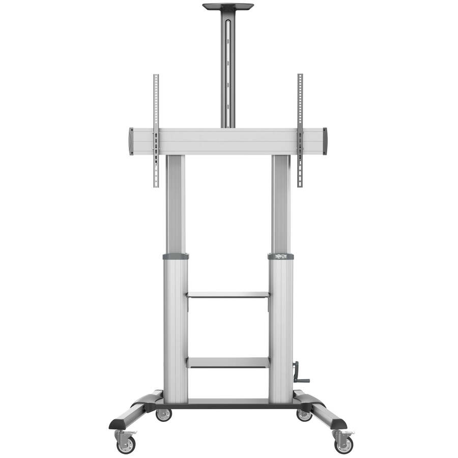 Tripp Lite by Eaton Safe-IT Heavy-Duty Rolling TV Cart with Height-Adjusting Crank Handle for 60 to 100-inch Displays