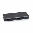 C2G USB-C® 7-in-1 Dual Display MST Docking Station with HDMI®, DisplayPort™, Ethernet, USB, and Power Delivery up to 100W - 4K 60Hz