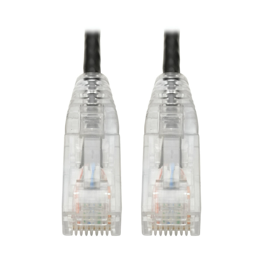 Eaton Tripp Lite Series Cat6 Gigabit Snagless Slim UTP Ethernet Cable (RJ45 M/M), PoE, Black, 5 ft. (1.52 m)