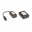 Eaton Tripp Lite Series 1-Port USB over Cat5/Cat6 Extender Kit - Plug and Play, International Plug Adapters, 164 ft. (50 m), TAA