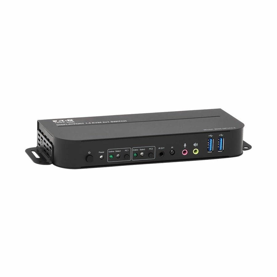 Tripp Lite by Eaton 2-Port DisplayPort/USB KVM Switch - 4K 60 Hz HDR HDCP 2.2 IR DP 1.4 USB Sharing USB 3.0 Cables