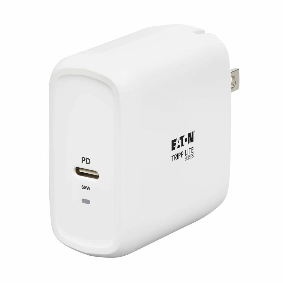 Tripp Lite by Eaton Compact USB C Wall Charger - GaN Technology, 65W PD Charging, White